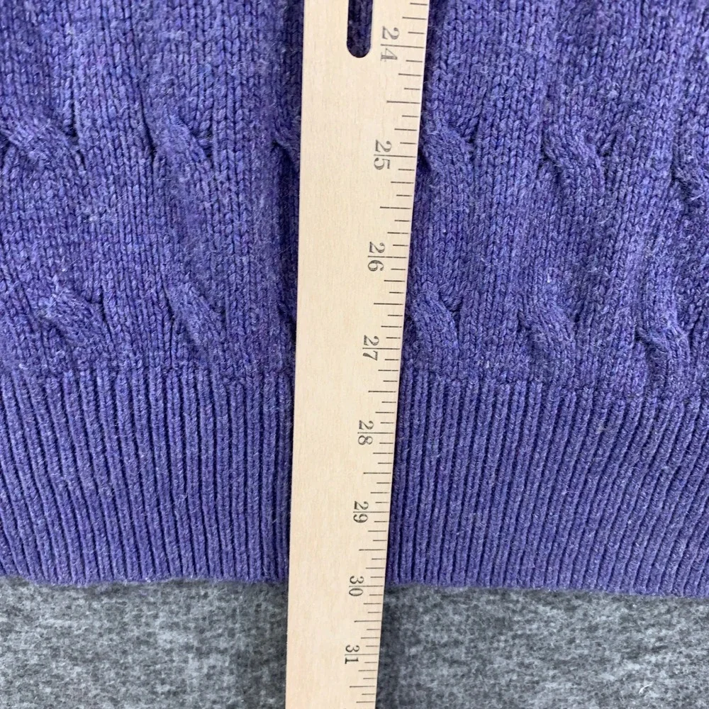 Polo Ralph Lauren Knit Sweater Men 2XL Silk Purple Pullover Tussah 1/4 Zip